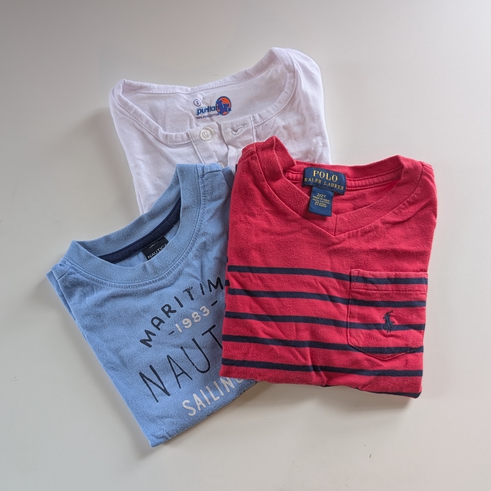Polo by Ralph Lauren Red Striped Kids Shirt